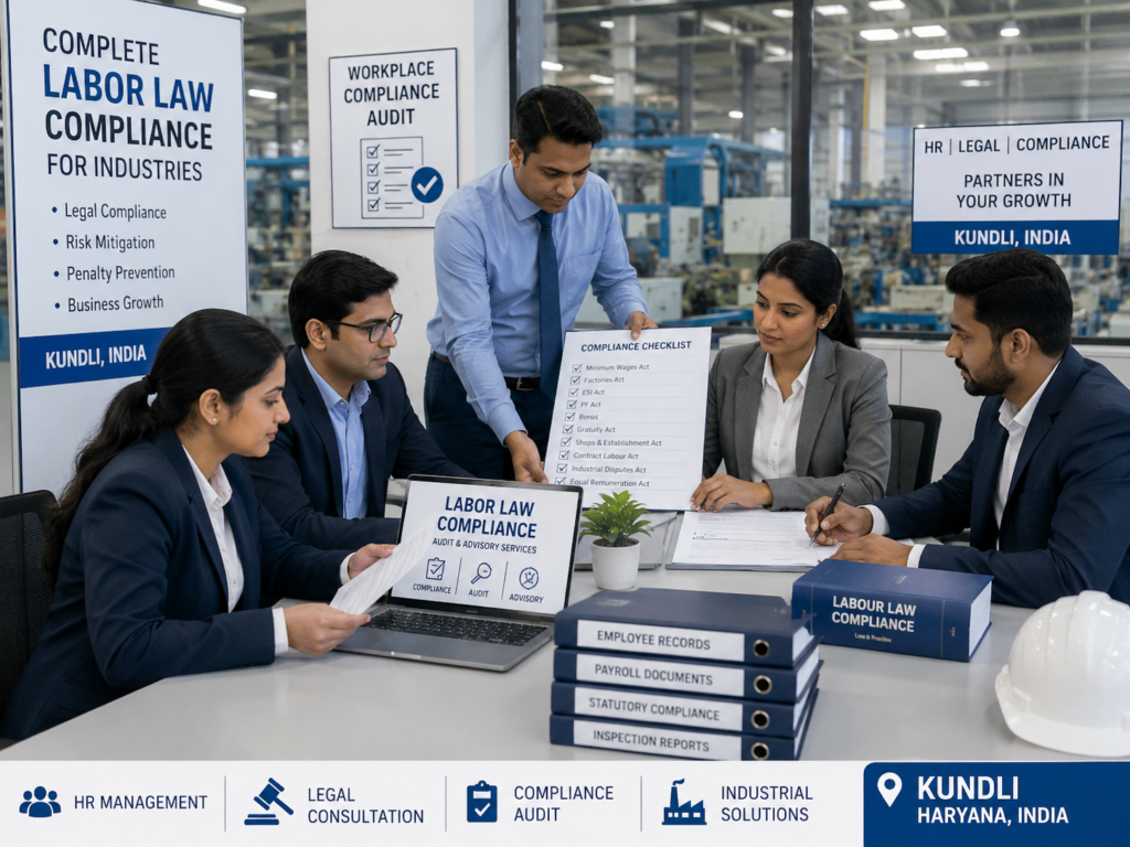 Best Labour Law Consultant in Kundli labor law compliance services employment compliance issues workplace compliance issues contract labor compliance labor law audit services HR compliance management